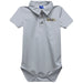 University of Northern Colorado Bears UNC Embroidered Gray Solid Knit Polo Onesie