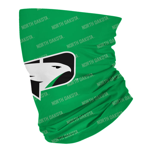 North Dakota Fighting Hawks Neck Gaiter Green All Over Logo - Vive La Fête - Online Apparel Store