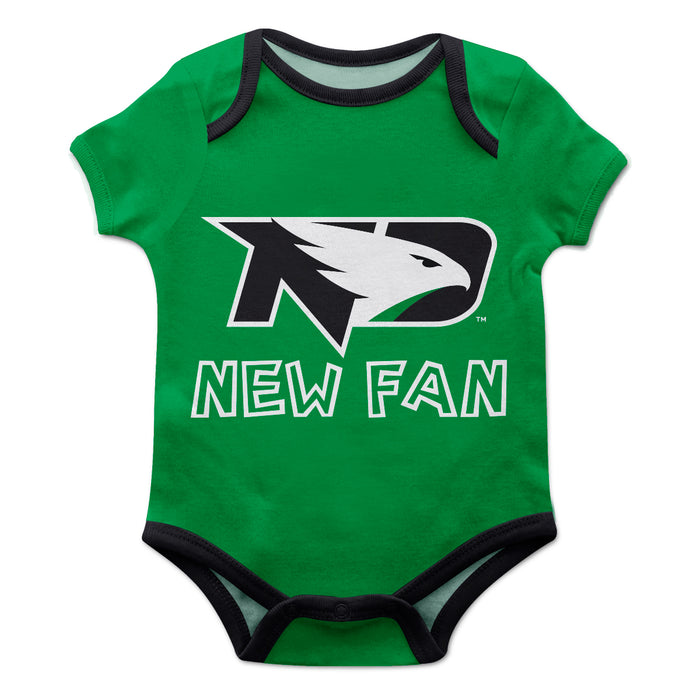 North Dakota Fighting Hawks Green Boys Onesie Short Sleeve - Vive La Fête - Online Apparel Store