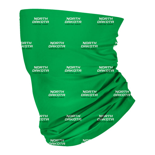 UND Fighting Hawks Vive La Fete All Over Logo Game Day Collegiate Face Cover Soft 4-Way Stretch Two Ply Neck Gaiter - Vive La Fête - Online Apparel Store