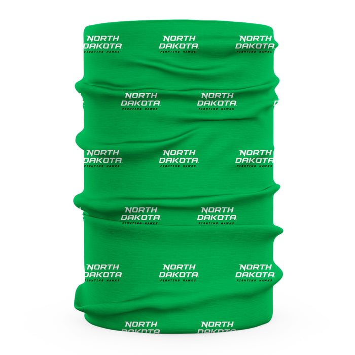 UND Fighting Hawks Vive La Fete All Over Logo Game Day Collegiate Face Cover Soft 4-Way Stretch Two Ply Neck Gaiter - Vive La Fête - Online Apparel Store