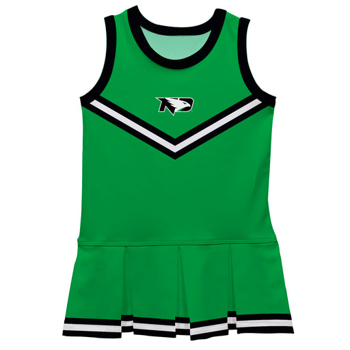 North Dakota Fighting Hawks Vive La Fete Game Day Green Sleeveless Cheerleader Dress