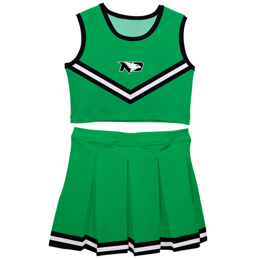 North Dakota Fighting Hawks Vive La Fete Game Day Green Sleeveless Cheerleader Set