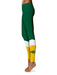 North Dakota Bison Vive la Fete Game Day Collegiate Ankle Color Block Women Green Gold Yoga Leggings - Vive La Fête - Online Apparel Store