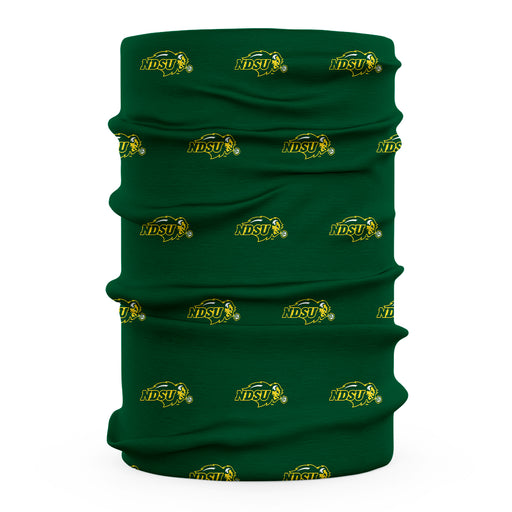 North Dakota Bison Vive La Fete All Over Logo Game Day Collegiate Face Cover Soft 4-Way Stretch Two Ply Neck Gaiter - Vive La Fête - Online Apparel Store