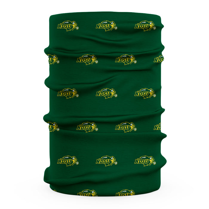 North Dakota Bison Vive La Fete All Over Logo Game Day Collegiate Face Cover Soft 4-Way Stretch Two Ply Neck Gaiter - Vive La Fête - Online Apparel Store