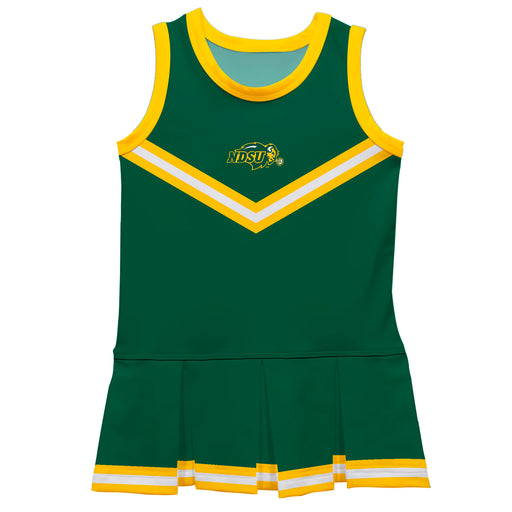North Dakota Bison Vive La Fete Game Day Green Sleeveless Cheerleader Dress