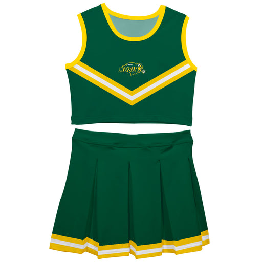 North Dakota Bison Vive La Fete Game Day Green Sleeveless Cheerleader Set