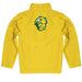 North Dakota Bison Vive La Fete Game Day Solid Yellow Quarter Zip Pullover Sleeves - Vive La Fête - Online Apparel Store
