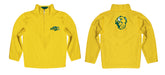 North Dakota Bison Vive La Fete Game Day Solid Yellow Quarter Zip Pullover Sleeves - Vive La Fête - Online Apparel Store