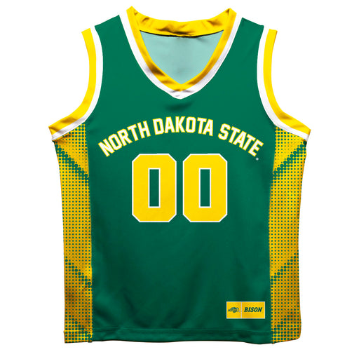 North Dakota Bison Vive La Fete Game Day Green Boys Fashion Basketball Top