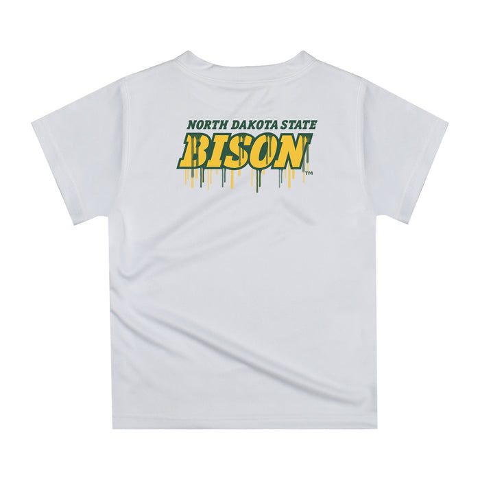 North Dakota Bison Original Dripping Football Helmet T-Shirt by Vive La Fete - Vive La Fête - Online Apparel Store