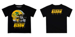 North Dakota Bison Original Dripping Football Helmet T-Shirt by Vive La Fete - Vive La Fête - Online Apparel Store