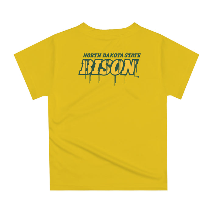 North Dakota Bison Original Dripping Football Helmet T-Shirt by Vive La Fete - Vive La Fête - Online Apparel Store