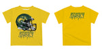 North Dakota Bison Original Dripping Football Helmet T-Shirt by Vive La Fete - Vive La Fête - Online Apparel Store