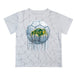 North Dakota Bison Original Dripping Soccer White T-Shirt by Vive La Fete