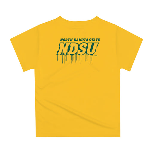 North Dakota Bison Original Dripping Soccer Yellow T-Shirt by Vive La Fete - Vive La Fête - Online Apparel Store