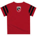 Northern Illinois Huskies Vive La Fete Boys Game Day Red Short Sleeve Tee with Stripes on Sleeves - Vive La Fête - Online Apparel Store