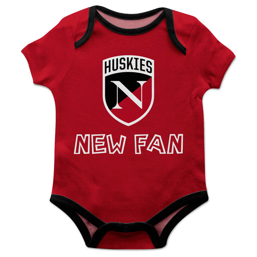 Northeastern University Huskies Vive La Fete Infant Game Day Red Short Sleeve Onesie New Fan Logo and Mascot Bodysuit - Vive La Fête - Online Apparel Store