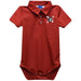 Northeastern University Huskies Embroidered Red Solid Knit Boys Polo Bodysuit