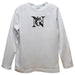 Northeastern University Huskies Embroidered White Knit Long Sleeve Boys Tee Shirt