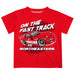 Northeastern University Huskies Vive La Fete Fast Track Boys Game Day Red Short Sleeve Tee