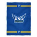 North Georgia Nighthawks Vive La Fete Game Day Soft Premium Fleece Blue Throw Blanket 40" x 58” Logo and Stripes - Vive La Fête - Online Apparel Store