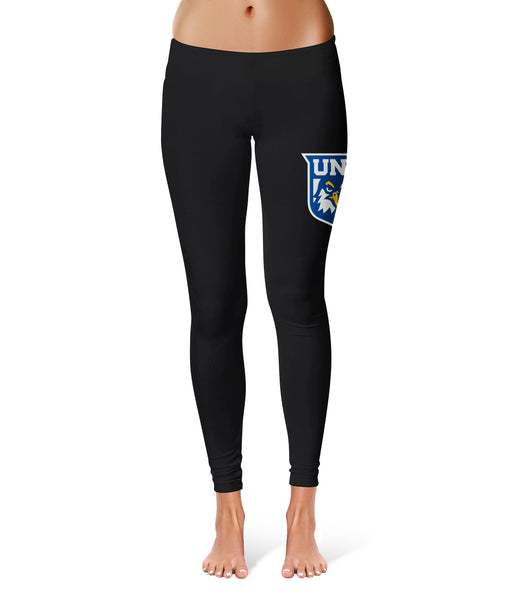 UNG Nighthawks Vive La Fete Game Day Collegiate Large Logo on Thigh Women Black Yoga Leggings 2.5 Waist Tights" - Vive La Fête - Online Apparel Store