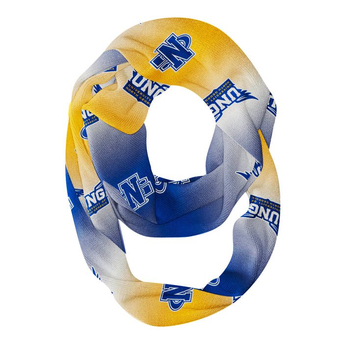 North Georgia Nighthawks Vive La Fete All Over Logo Game Day Collegiate Women Ultra Soft Knit Infinity Scarf