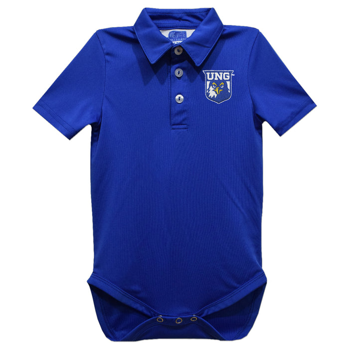 North Georgia Nighthawks Embroidered Royal Solid Knit Boys Polo Bodysuit
