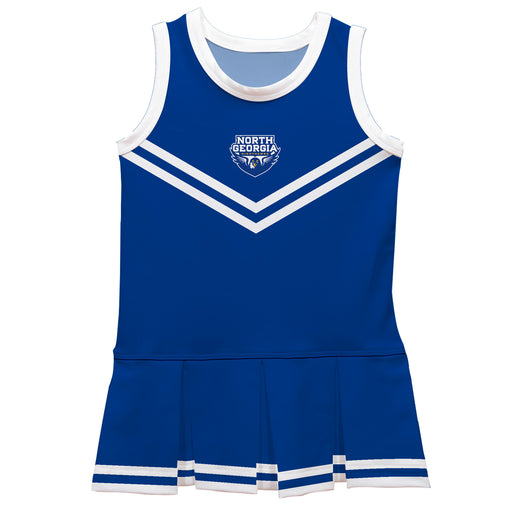North Georgia Nighthawks Vive La Fete Game Day Blue Sleeveless Cheerleader Dress
