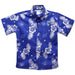 North Georgia Nighthawks Royal Hawaiian Short Sleeve Button Down Shirt