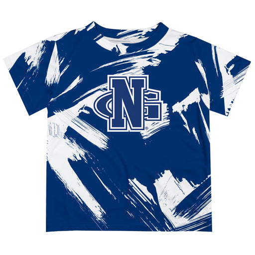 North Georgia Nighthawks Vive La Fete Boys Game Day Blue Short Sleeve Tee Paint Brush