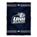 New Hampshire Wildcats UNH Vive La Fete Game Day Soft Premium Fleece Navy Throw Blanket 40" x 58” Logo and Stripes - Vive La Fête - Online Apparel Store
