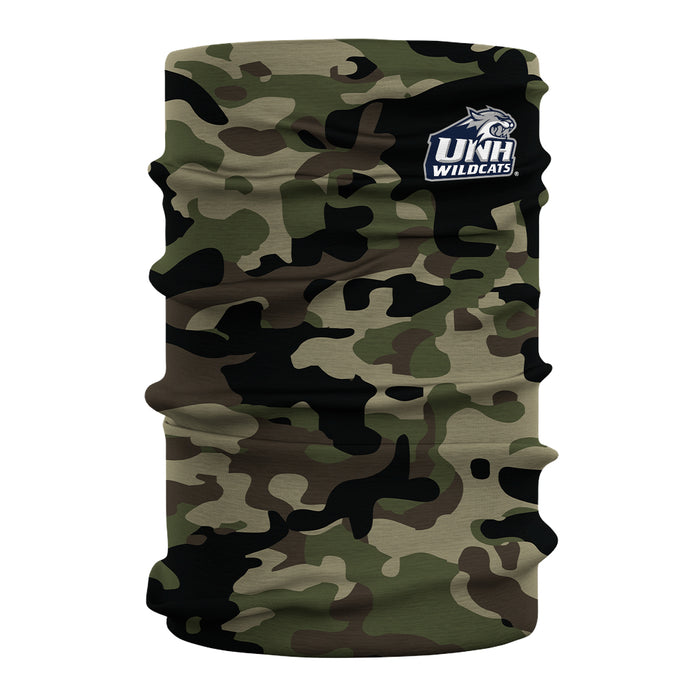 New Hampshire Wildcats UNH Vive La Fete Camo Collegiate Face Cover Soft Camouflage Four Way Stretch Neck Gaiter - Vive La Fête - Online Apparel Store