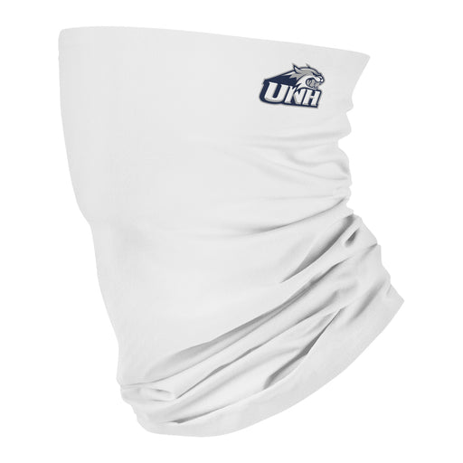New Hampshire Wildcats UNH Vive La Fete White Game Day Collegiate Logo Face Cover Soft  Four Way Stretch Neck Gaiter - Vive La Fête - Online Apparel Store