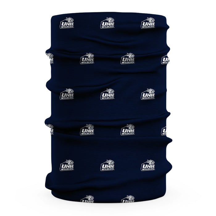 New Hampshire Wildcats UNH All Over Logo Game Day Collegiate Face Cover Soft 4-Way Stretch Two Ply Neck Gaiter - Vive La Fête - Online Apparel Store