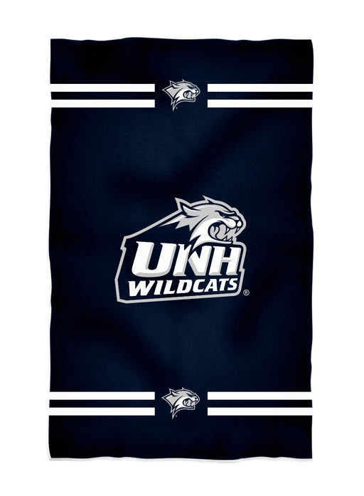 New Hampshire Wildcats UNH Vive La Fete Game Day Absorbent Premium Blue Beach Bath Towel 31 x 51 Logo and Stripes