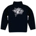 New Hampshire Wildcats UNH Vive La Fete Game Day Solid Gray Quarter Zip Pullover Sleeves - Vive La Fête - Online Apparel Store