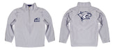 New Hampshire Wildcats UNH Vive La Fete Game Day Solid Gray Quarter Zip Pullover Sleeves - Vive La Fête - Online Apparel Store