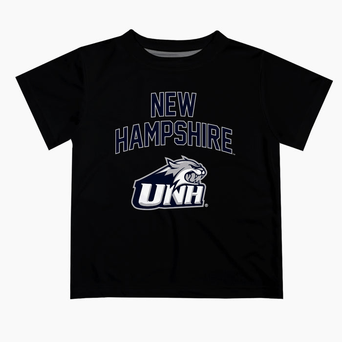 New Hampshire Wildcats UNH Vive La Fete Boys Game Day V2 Black Short Sleeve Tee Shirt
