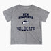 New Hampshire Wildcats UNH Vive La Fete Boys Game Day V3 Heather Gray Short Sleeve Tee Shirt