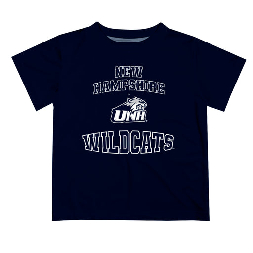 New Hampshire Wildcats UNH Vive La Fete Boys Game Day V3 Blue Short Sleeve Tee Shirt