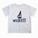 New Hampshire Wildcats UNH Vive La Fete State Map White Short Sleeve Tee Shirt