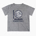 New Hampshire Wildcats UNH Vive La Fete Basketball V1 Heather Gray Short Sleeve Tee Shirt