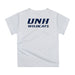 New Hampshire Wildcats UNH Original Dripping Football Helmet Blue T-Shirt by Vive La Fete - Vive La Fête - Online Apparel Store