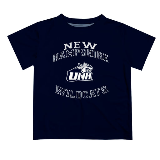 New Hampshire Wildcats UNH Vive La Fete Boys Game Day V1 Blue Short Sleeve Tee Shirt