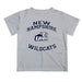 New Hampshire Wildcats UNH Vive La Fete Boys Game Day V1 Gray Short Sleeve Tee Shirt
