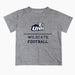 New Hampshire Wildcats UNH Vive La Fete Football V1 Heather Gray Short Sleeve Tee Shirt