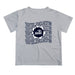New Hampshire Wildcats UNH Vive La Fete  Gray Art V1 Short Sleeve Tee Shirt